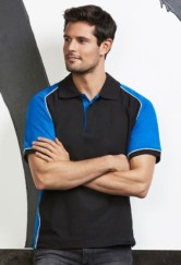 Men's Nitro Polo - Black/Royal/White 
