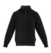 Men's 1/4 Zip Pullover - Black/Charcoal 